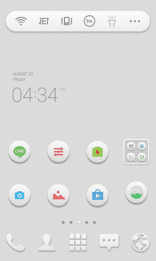 Simple Color Piece Dodol Theme