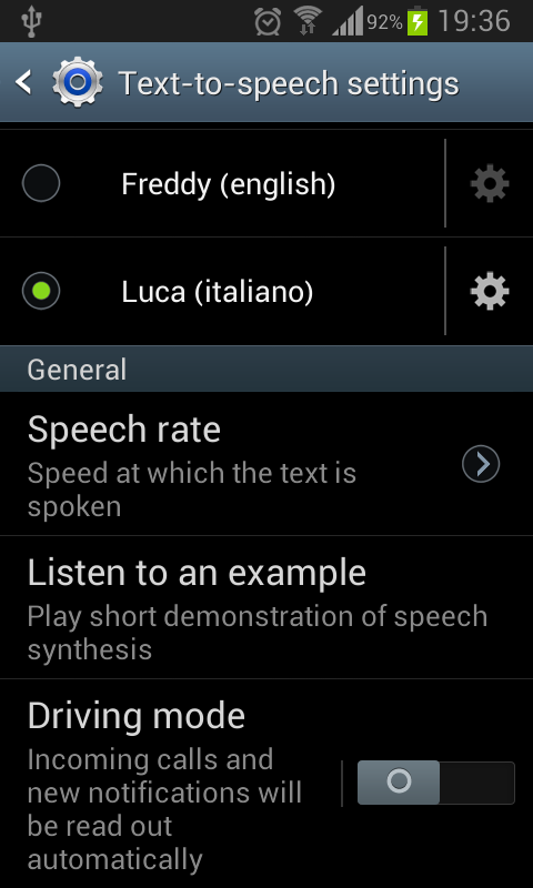 Luca voice (Italian) Screen 3