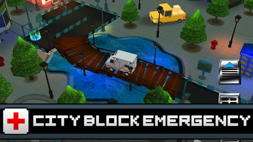 3D Ambulance Blocky Parking