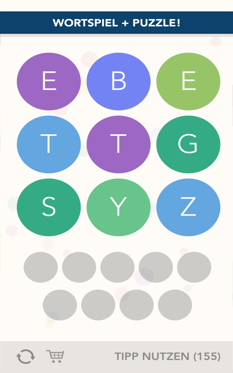 Android application WordBubbles screenshort
