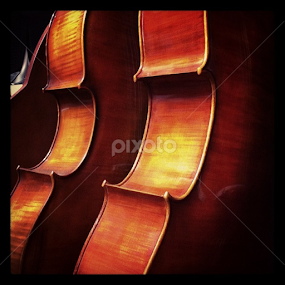 Close up of cellos by Elsie Nisonen - Instagram & Mobile iPhone