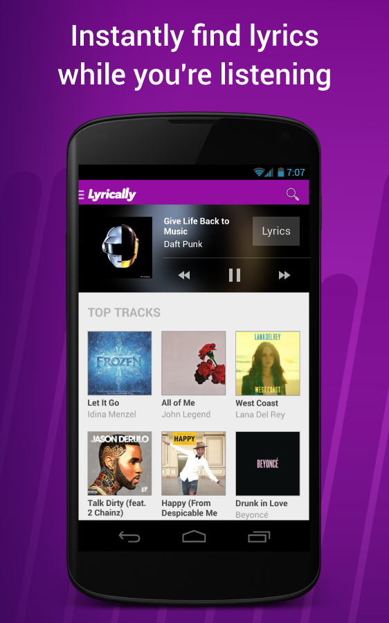 Lyrically - Music Lyrics - screenshot