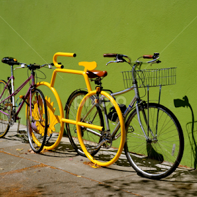 Bike Parking, San Francisco by Kathleen Koehlmoos - Transportation Bicycles