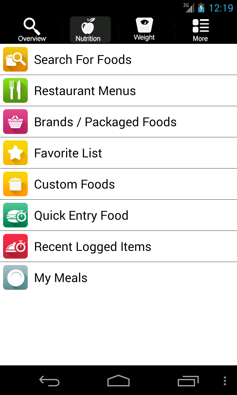 CarbsControl Carb Tracker Screen 3