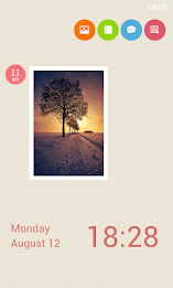 Launcher 8 theme:Time line poster 4