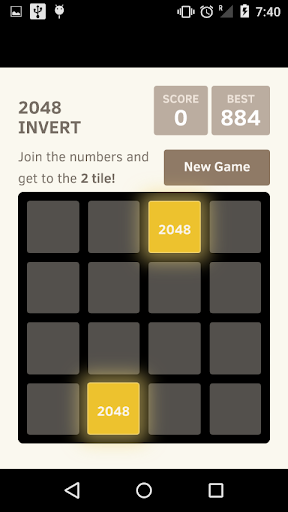 Addicting Puzzle 2048 Invert