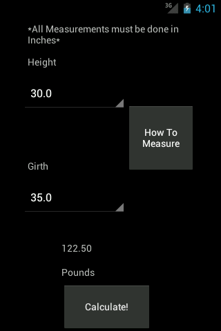 Goat Sheep Weight Calculator