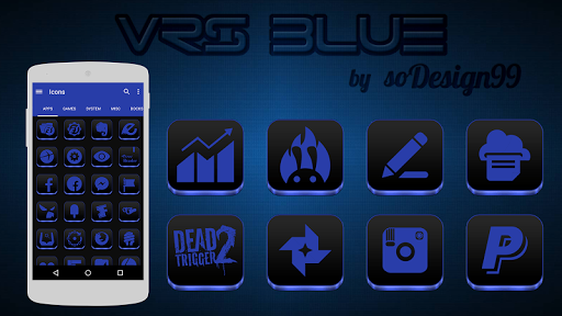 免費下載個人化APP|VRS Blue Icon Pack app開箱文|APP開箱王