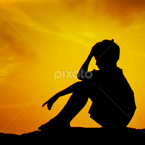 children mood on silhouette by Djeff Act - Babies & Children Children Candids
