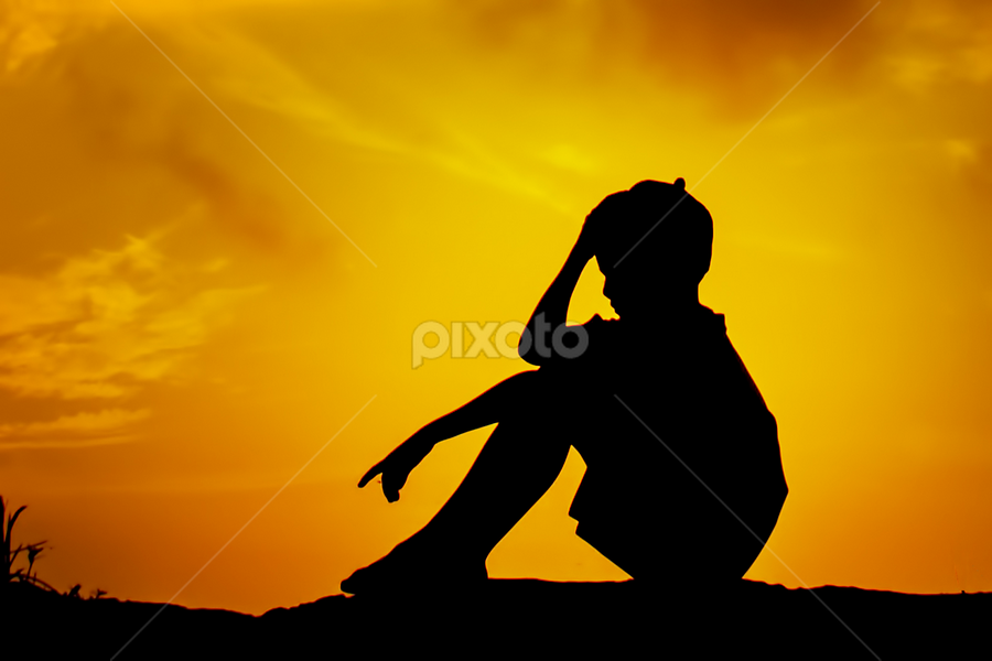 children mood on silhouette by Djeff Act - Babies & Children Children Candids