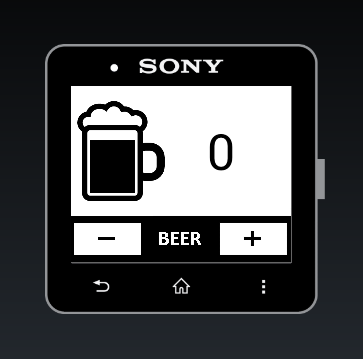 DrinkCounter for SmartWatch 2