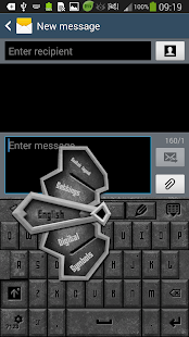 How to install GO Keyboard Grey Stone Theme Varies with device mod apk for bluestacks