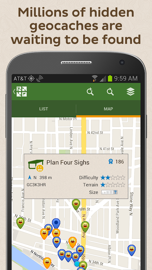 Geocaching - screenshot