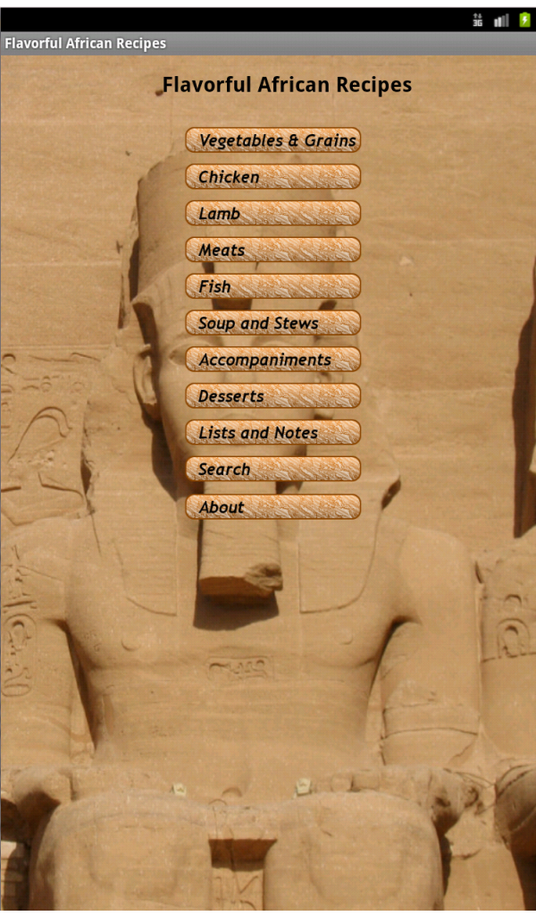 Flavorful African Recipes Screen 1