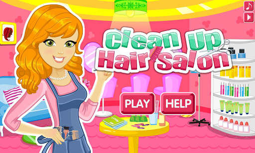 Clean up hair salon