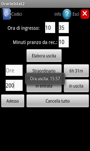 Orario Istat 2