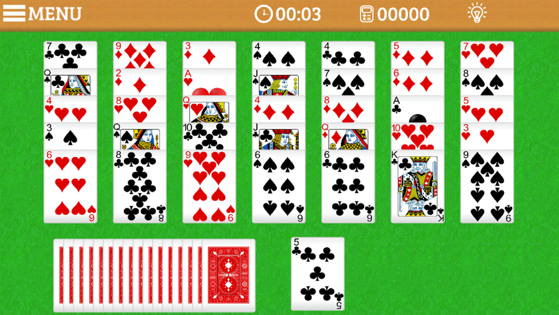 Golf Solitaire Multi card game with 20 tableau Android Apps on