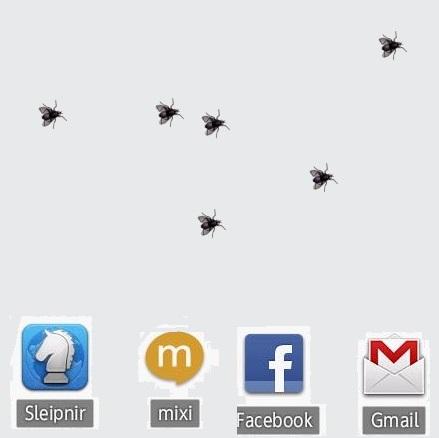 Fly runs on screen LWP