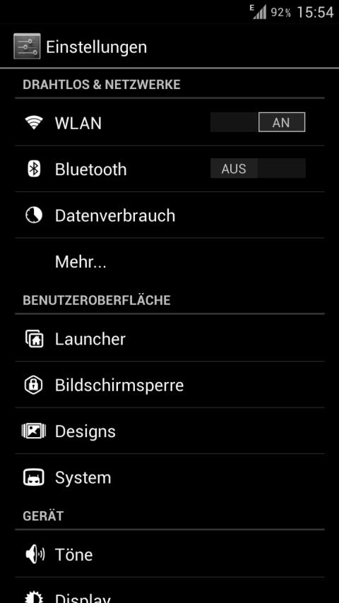 BlackedOut CM10 Theme X - screenshot
