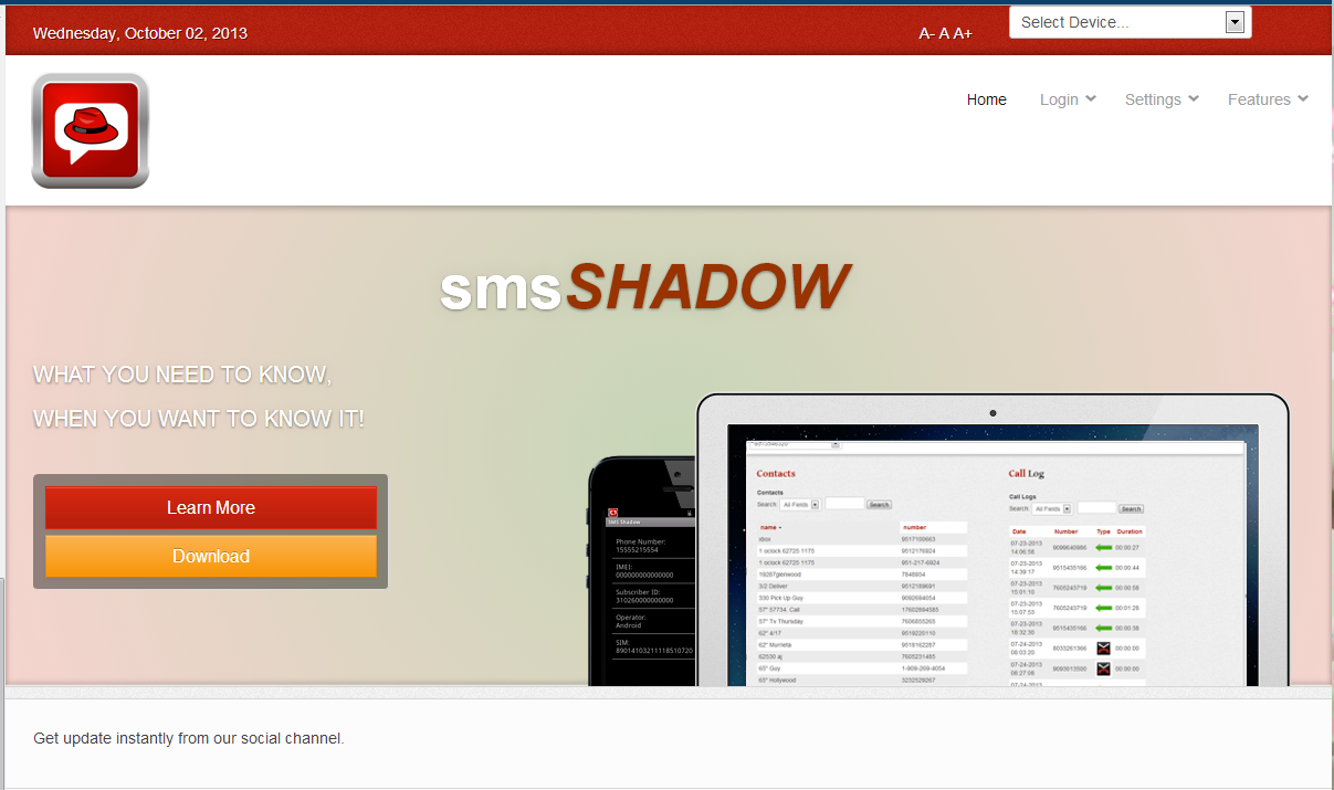 SMS Shadow Phone Tracker - Android Apps on Google Play