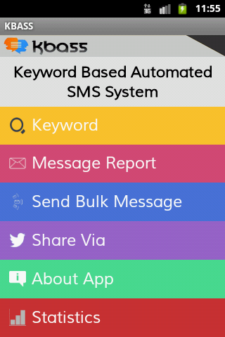Android application KBASS - An Auto SMS System Pro screenshort