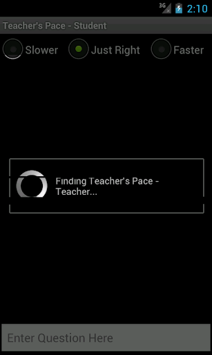 Teacher's Pace - Student