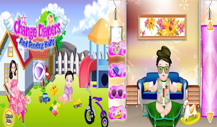 Change Diaper And Feeding Baby poster 9