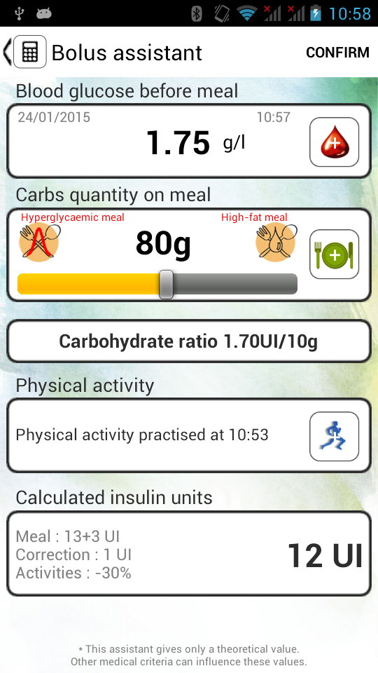 VeryDiab Screen 2