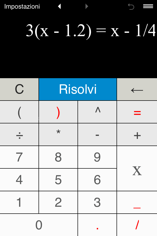 Android application Equation Solver screenshort