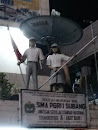 Student Statue at SMA PGRI 1 Subang