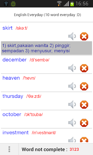 Words Common English Malay