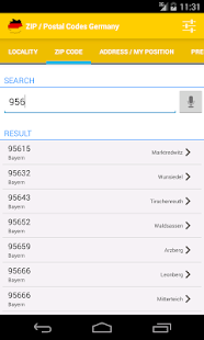 ZIP / Postal Codes Germany - náhled