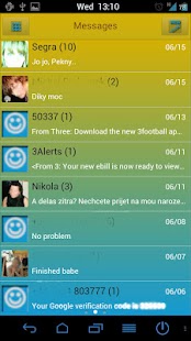 Go SMS Pro Blue Premium theme Screenshots 1