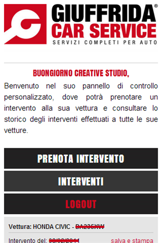 Giuffrida Car Service app