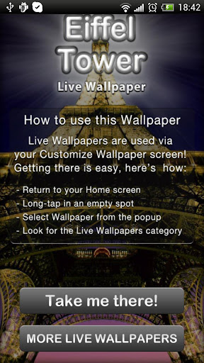 Eiffel Tower Live Wallpaper