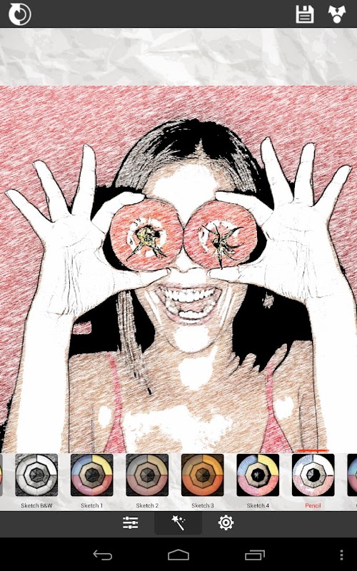 Android application Sketch Me! - Sketch &amp; Cartoon screenshort