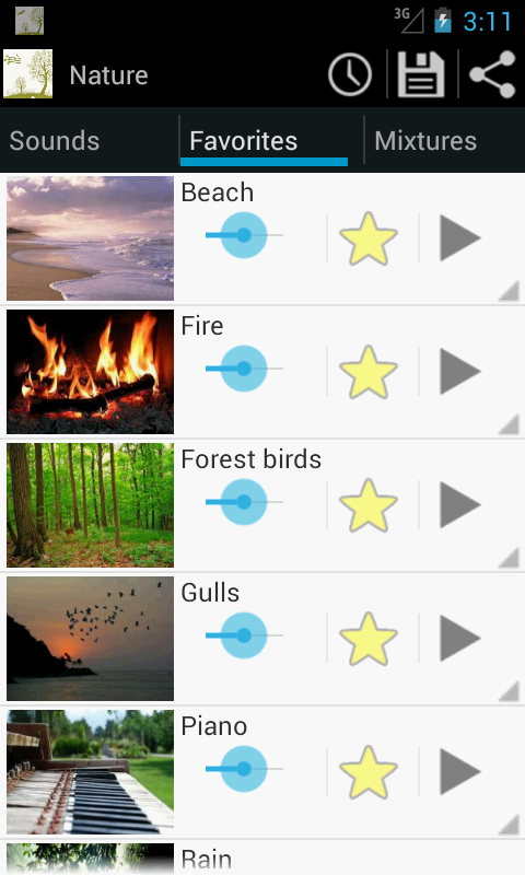 Relaxing music of nature Screen 2