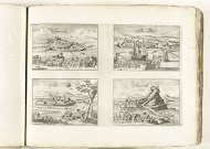 Gezichten op Waradiin, Vác, Temesvár en Novigrad, ca. 1702