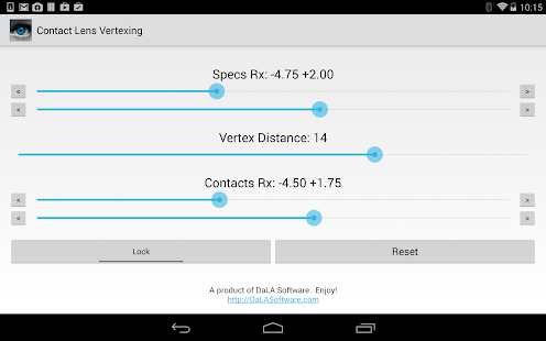 Contact Lens Vertexing