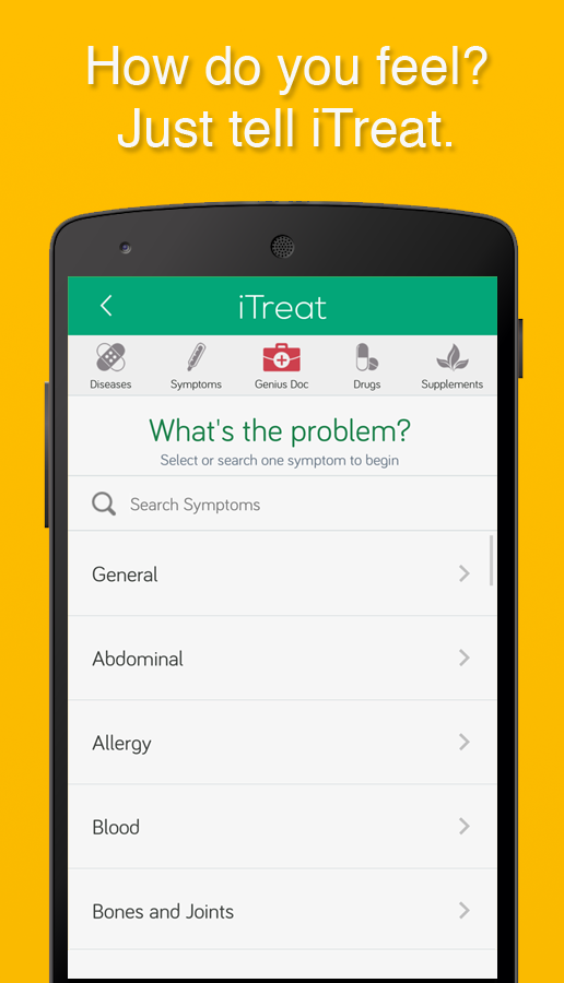 iTreat - Your Companion Doctor Screen 2