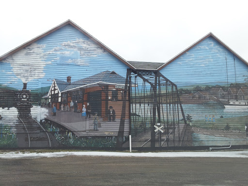 Bridgetown Railway Wall Mural