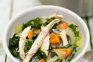 Chicken garden soup