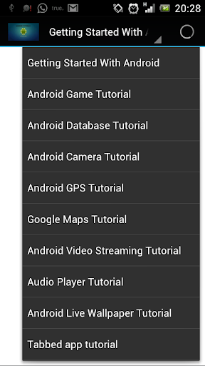 Tutorials for Android