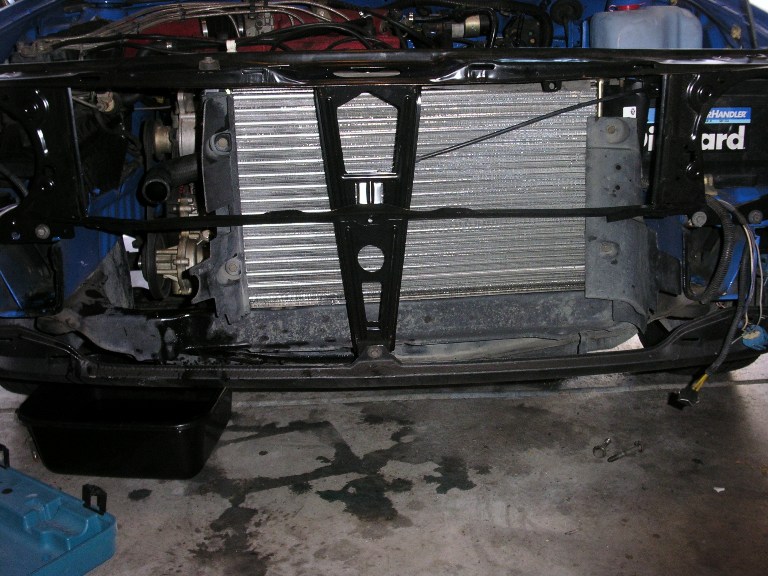 A bit more on putting a Scirocco Radiator into an MKII, actually quite ...