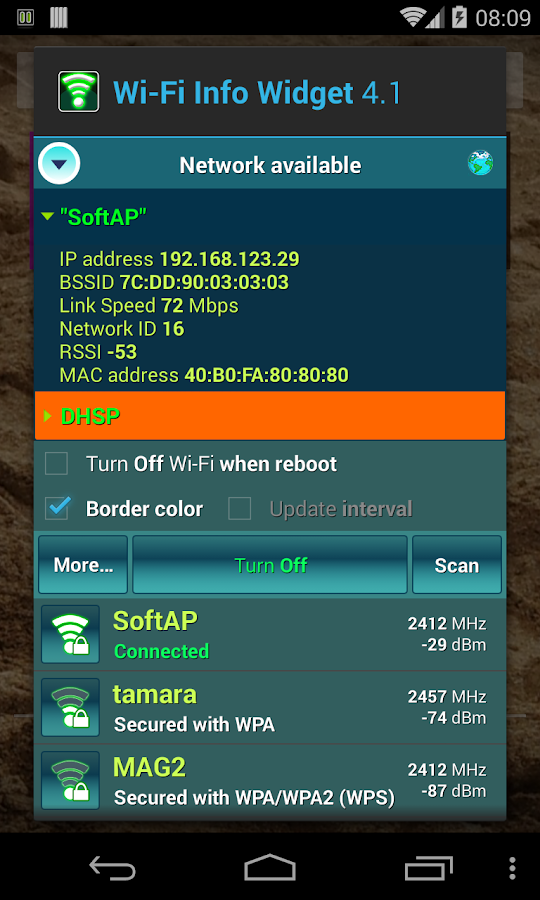 WiFi Info Widget Android Apps on Google Play
