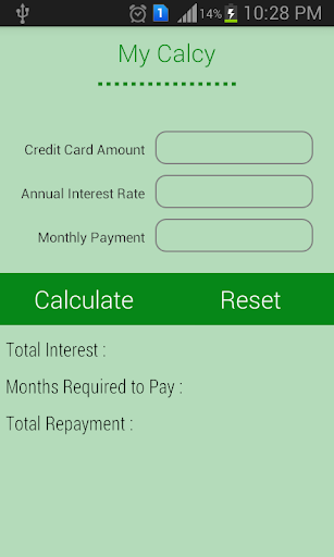 Credit Card Calculator