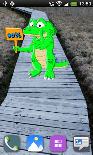 Crocodile Battery Widget