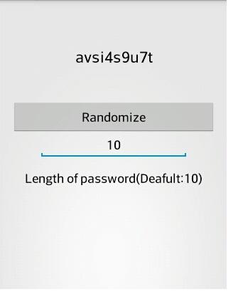 Random Password Generator