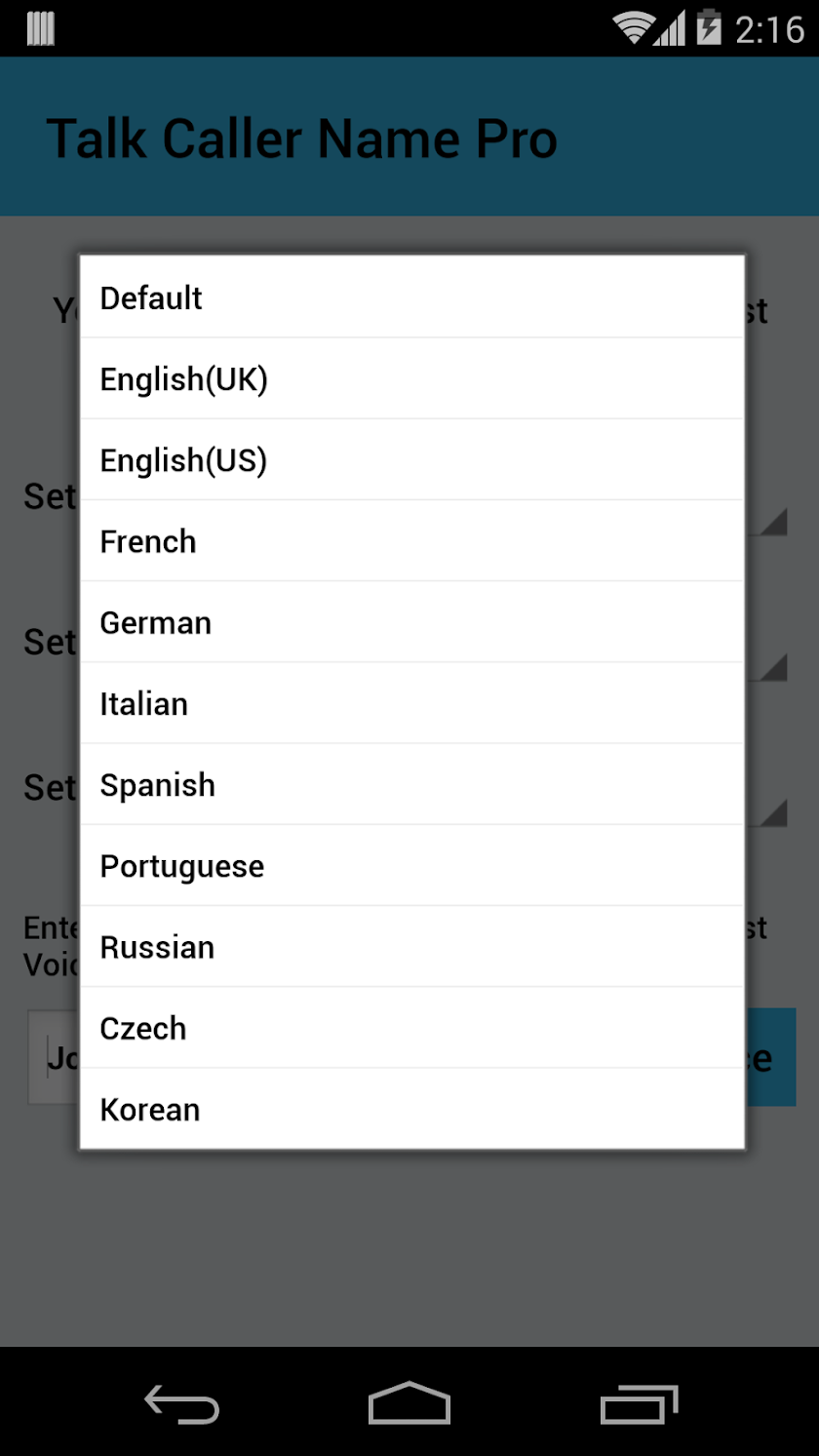 Talk Caller Name PRO Screen 3