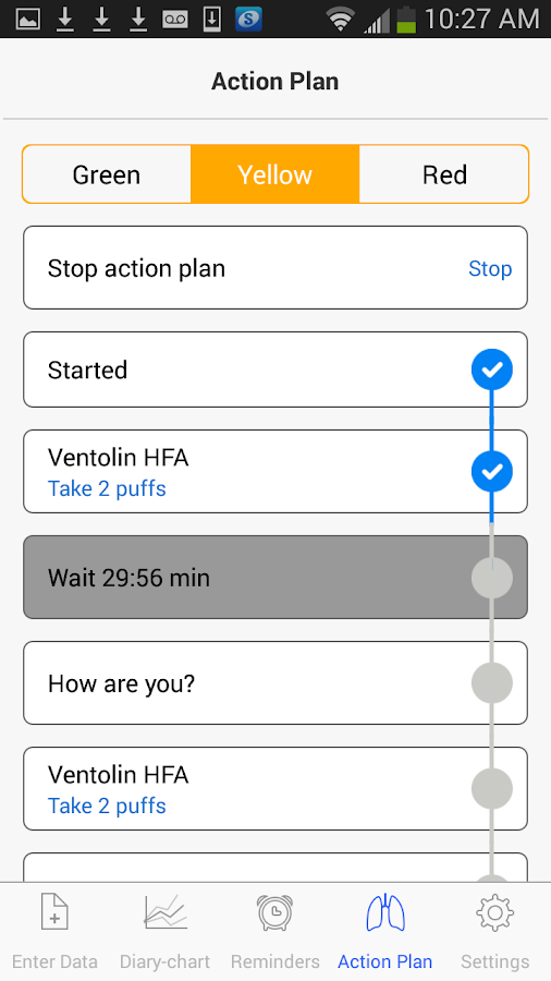    AsthmaMD- screenshot  
